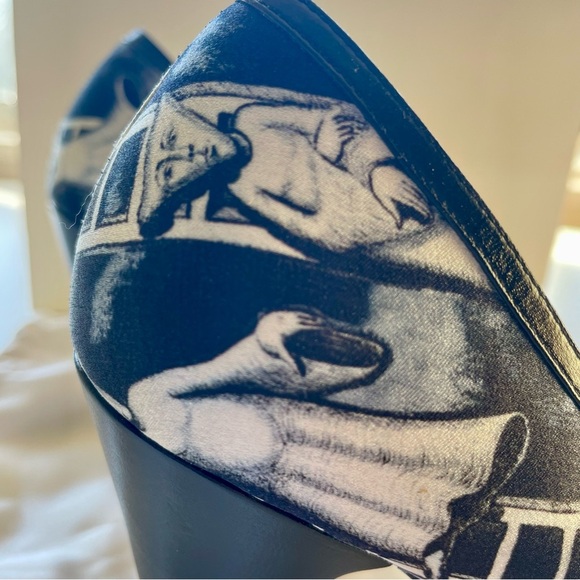 Sergio Bustamante Whimsical Artsy Boho Classic Pumps Size 7 - Picture 10 of 16